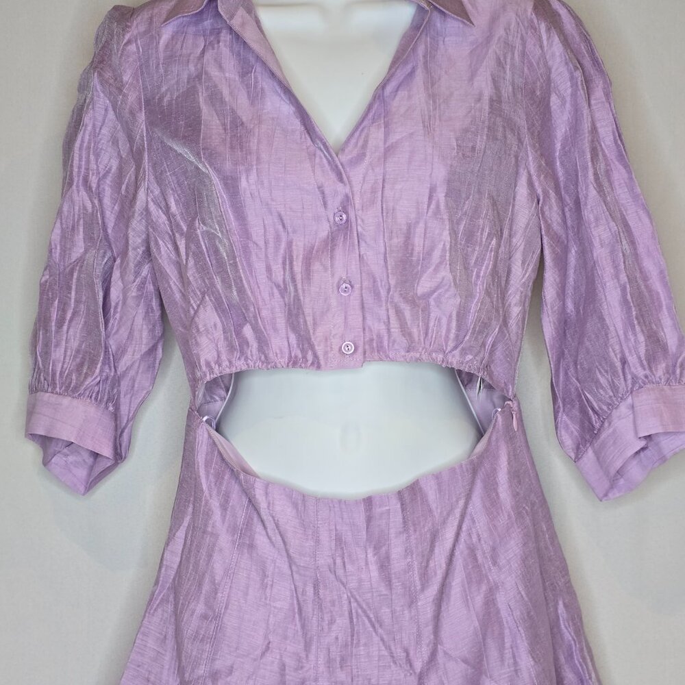 Sandro Kya Front Cut Out Dress in Purple, various sizes, NWT - Picture 2 of 7
